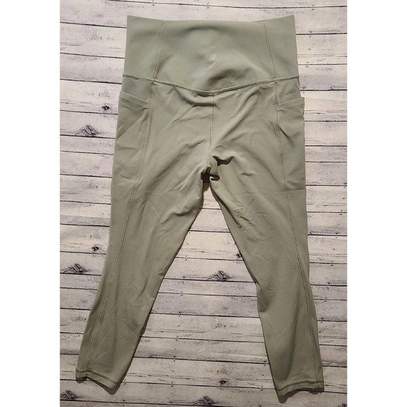 ATHLETA Stash Pocket Salutation 7/8 Tight Leggings Women Sz M Workout Yoga Pants - Picture 6 of 15